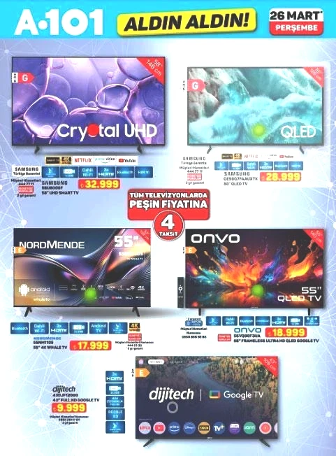 A101 AKTÜEL 26 MART PERŞEMBE KATALOĞU
