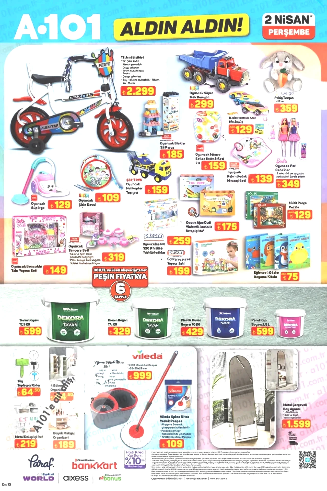 A101 26 Mart- 2 Nisan aktüel ürünler kataloğu 2026! Boy aynası, salon halısı, yemek takımı ve gaming ürünler geliyor