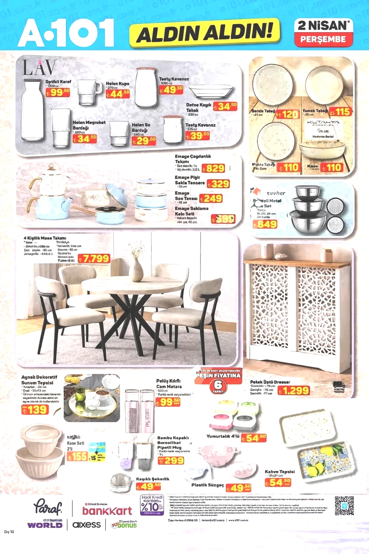 A101 26 Mart- 2 Nisan aktüel ürünler kataloğu 2026! Boy aynası, salon halısı, yemek takımı ve gaming ürünler geliyor