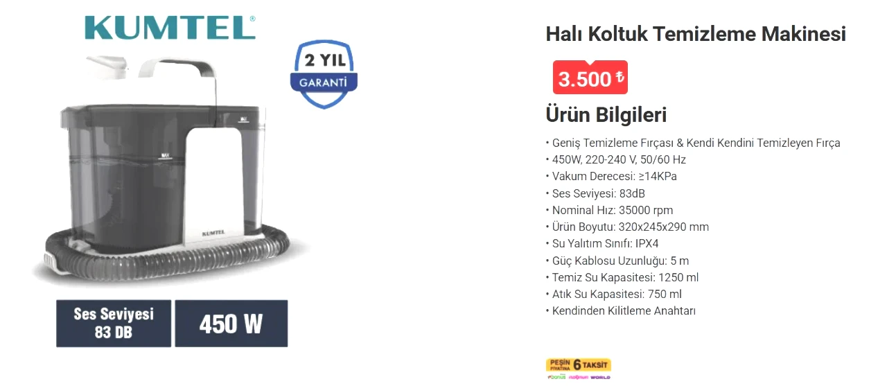 Lekelerin korkulu rüyası 3 Nisan’da BİM mağazalarında! BİM’e Halı Koltuk Temizleme Makinesi geliyor! - Sayfa 5