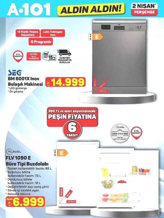 BUGÜN SATIŞTA A101 AKTÜEL AFİŞİ 2 NİSAN 2026 - EN SON TAM LİSTE || A101 Aldın Aldın indirim kataloğu bu hafta neler sunuyor A101 broşürü ile forklift, boy aynası, bulaşık makinesi, kamp sandalyesi, şarjlı dik süpürge raflarda