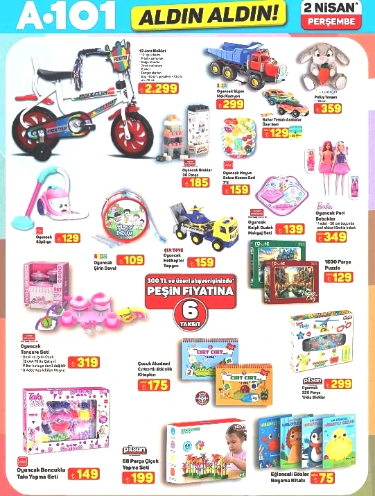 BUGÜN SATIŞTA A101 AKTÜEL AFİŞİ 2 NİSAN 2026 - EN SON TAM LİSTE || A101 Aldın Aldın indirim kataloğu bu hafta neler sunuyor A101 broşürü ile forklift, boy aynası, bulaşık makinesi, kamp sandalyesi, şarjlı dik süpürge raflarda