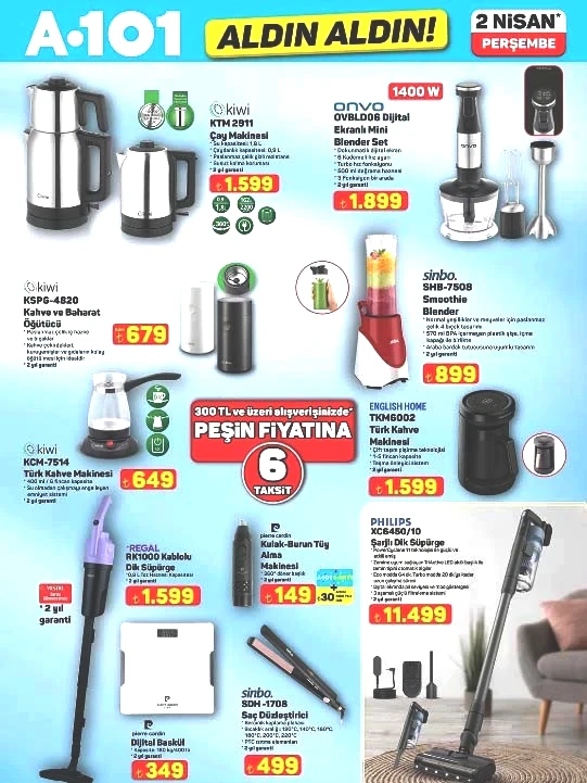 BUGÜN SATIŞTA A101 AKTÜEL AFİŞİ 2 NİSAN 2026 - EN SON TAM LİSTE || A101 Aldın Aldın indirim kataloğu bu hafta neler sunuyor A101 broşürü ile forklift, boy aynası, bulaşık makinesi, kamp sandalyesi, şarjlı dik süpürge raflarda