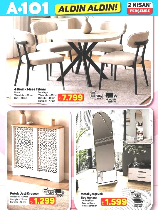BUGÜN SATIŞTA A101 AKTÜEL AFİŞİ 2 NİSAN 2026 - EN SON TAM LİSTE || A101 Aldın Aldın indirim kataloğu bu hafta neler sunuyor A101 broşürü ile forklift, boy aynası, bulaşık makinesi, kamp sandalyesi, şarjlı dik süpürge raflarda