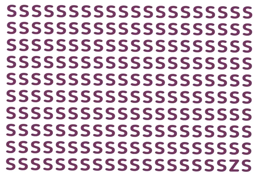 Bu Görsel Testteki Farklı Harfi 4 Saniyede Bulanlar Yüksek Zekaya Sahip - Resim : 1