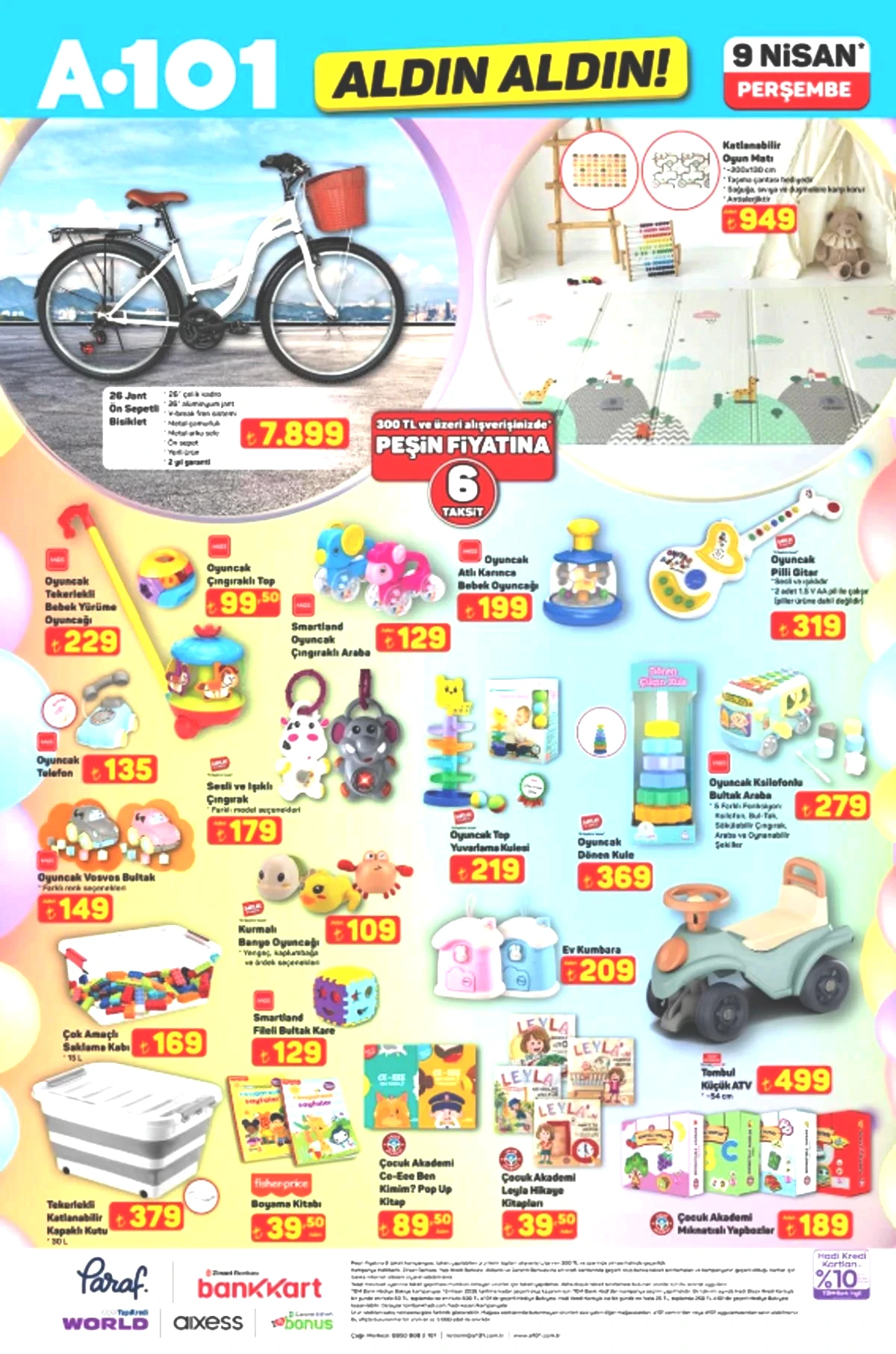 A101'e katlanabilir elektrikli bisiklet geliyor! 9 Nisan 2026 A101 katalog yayınlandı! 14