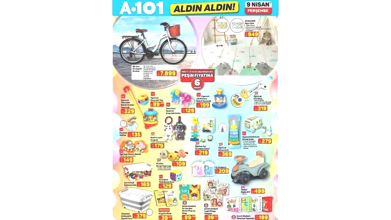 Foto - A101'in 9 Nisan 2026 Aldın Aldın aktüel kataloğu paylaşıldı! A101'in Perşembe aktüel indirim kataloğu