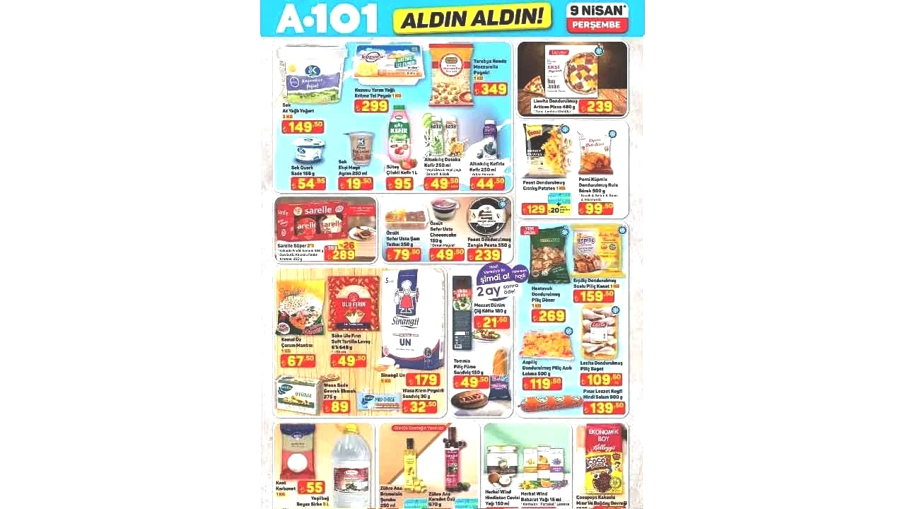 Foto - A101'in 9 Nisan 2026 Aldın Aldın aktüel kataloğu paylaşıldı! A101'in Perşembe aktüel indirim kataloğu