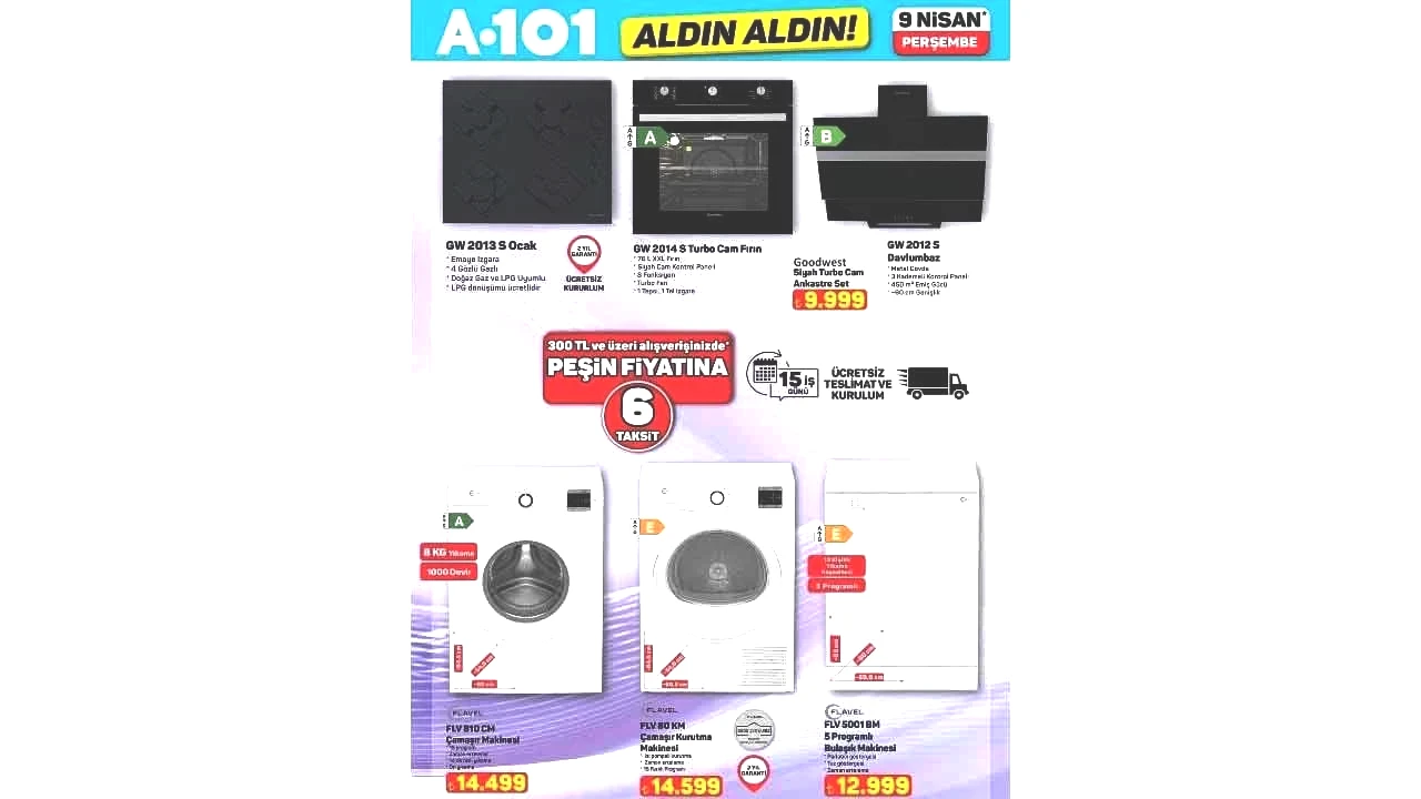Foto - A101'in 9 Nisan 2026 Aldın Aldın aktüel kataloğu paylaşıldı! A101'in Perşembe aktüel indirim kataloğu