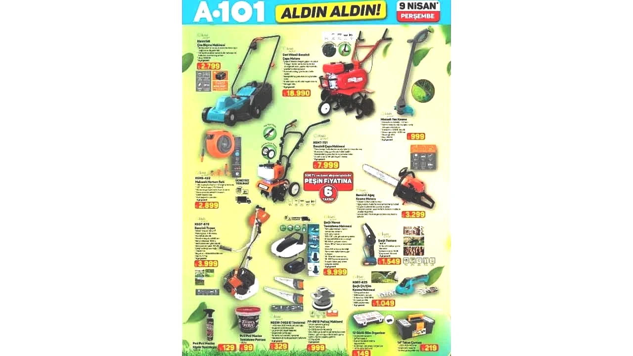 Foto - A101'in 9 Nisan 2026 Aldın Aldın aktüel kataloğu paylaşıldı! A101'in Perşembe aktüel indirim kataloğu